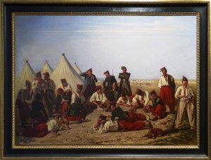 Het loterijspel op het kamp van Chalons