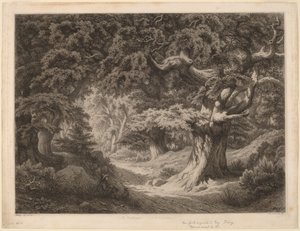 Le Charlemagne, bos van Fontainebleau door Eugene Bléry