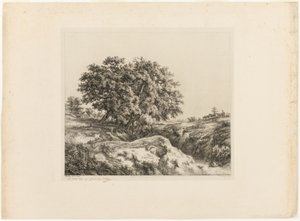 Het Boeket van Bomen, of De Lindebomen (Souvenir van de Sarthe) door Eugene Bléry