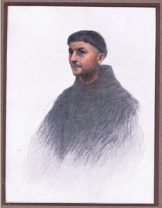 Een monnik door Eugene Burnand