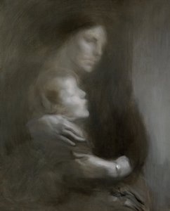 Moederschap (Lijden) door Eugène Carrière