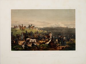 20 september 1854. Terugtocht van het Russische leger na de Slag bij de Alma, 1855 door Eugene Charles Francois Guerard