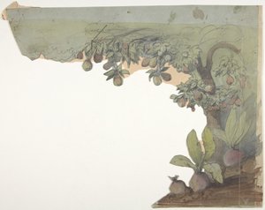 Ontwerp voor een toneeldecor in de Opéra, Parijs, 1830-90 door Eugene Ciceri