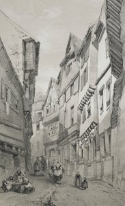 Pittoreske en Romantische Reizen in het Oude Frankrijk. Bretagne: Morlaix door Eugene Ciceri