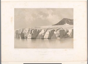 Zicht op de Märjelensee en de Aletschgletsjer door Eugene Ciceri