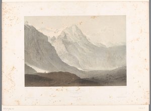 Zicht op de vallei van Grindelwald