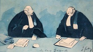 Twee advocaten, c.1900 door Eugene Cottin