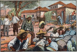 Anti-Amerikaanse opstand in Nicaragua door Eugene Damblans