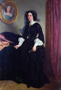 Portret van Marie Deveria, 1856