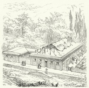 Oude Assyrische woningen door Eugene Emmanuel after Viollet le Duc