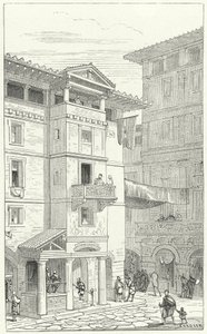 Straat in het oude Rome