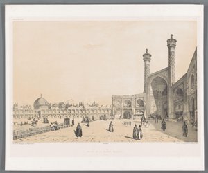 Entree van de Vrijdagmoskee van Isfahan