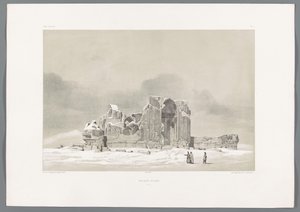 Ruïne van de Blauwe moskee van Tabriz in Iran