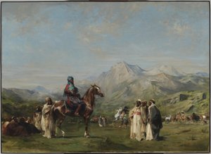Een kampement in het Atlasgebergte door Eugène Fromentin