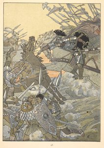 Een veldslag. door Eugene Grasset