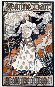 Poster Joan of Arc (Henriette Rosine Bernard speelt in Joan of Arc) door Eugene Grasset
