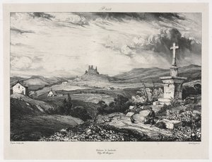 Château de Larderole, 1832 door Eugene Isabey