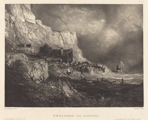 Omgeving van Dieppe door Eugene Isabey
