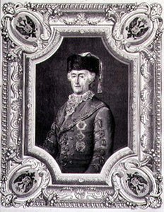 Portret van Catharina II de Grote in reisgewaad, gegraveerd door Stephane Pannemaker door Eugene Joseph (after) Viollat