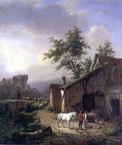 Op weg naar huis door Eugene Joseph Verboeckhoven
