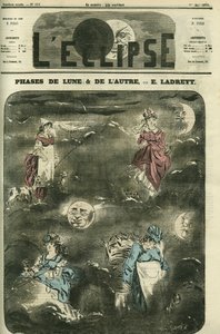 Maanfase & de andere, de 4 fasen van de maan die de 4 sociale categorieën van vrouwen vertegenwoordigen. Omslag in "L