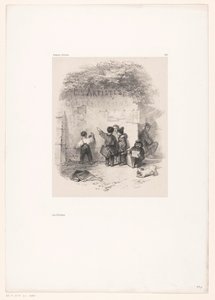 Kinderen voor een muur door Eugene Leroux