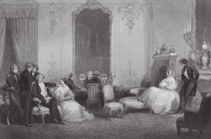 Een Parijse familie door Eugene Louis (after) Lami