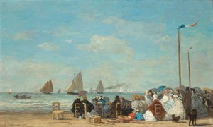 Strandscène in Trouville, 1863