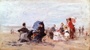 Strand bij Deauville, c.1874