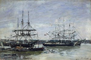 Bordeaux, 1875 door Eugene Louis Boudin