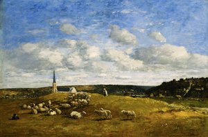 Deauville, 1870-1874 door Eugene Louis Boudin
