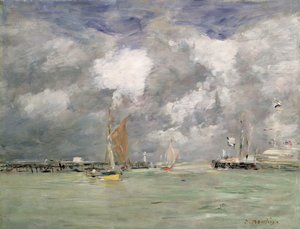 Vloed in Trouville, ca. 1892-96