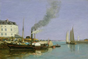 Honfleur, 1854-57 door Eugene Louis Boudin
