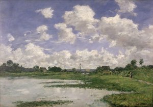 Landschap, Rivier Touques, 1891