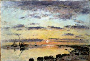 Le Havre, 1889 door Eugene Louis Boudin