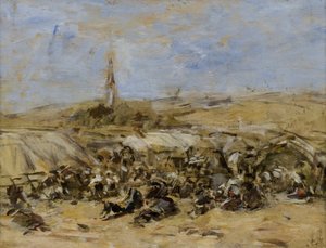 Vergeving van Ste-Anne-La-Palud door Eugene Louis Boudin