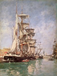 Zeilboten door Eugene Louis Boudin