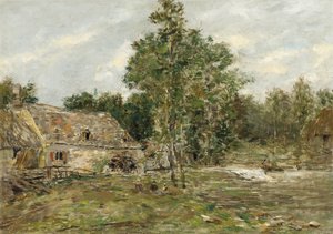 Saint-Cenery, de Molen, c.1890-92 door Eugene Louis Boudin
