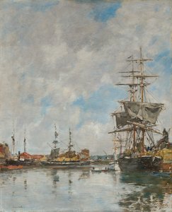 De haven van Deauville, 1891