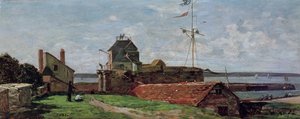 De Francois Ier Toren in Le Havre, 1852 door Eugene Louis Boudin