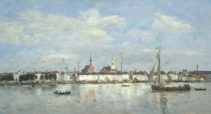 De kade in Antwerpen