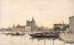 Venetië, De Molo door Eugene Louis Boudin