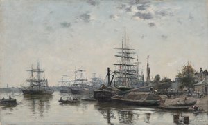 Uitzicht op Bordeaux, vanaf de Quai des Chartrons