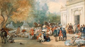 Een Jachtontbijt in Engeland, 1870