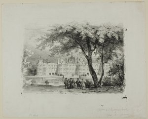 Château de Chambord door Eugene Louis Lami
