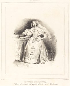 Kostuum van Paquita in de Koningin van Spanje door Eugene Louis Lami