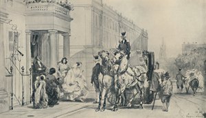 In Eaton Square, 1850, 1920 door Eugene Louis Lami