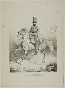 Moncey, Ex-kolonel van het 3e Huzarenregiment door Eugene Louis Lami