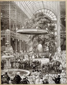 Opening van de Wereldtentoonstelling van 1851 in Londen door Lami door Eugene Louis Lami