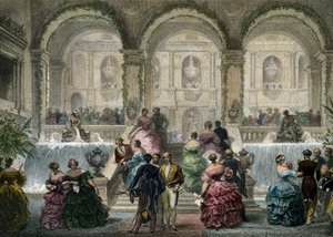 Parijs, feest in het stadhuis door Eugene Louis Lami